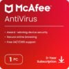 McAfee AntiVirus • 1 Device • 1 Years
