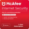 McAfee Internet Security 1 Year 1 Device